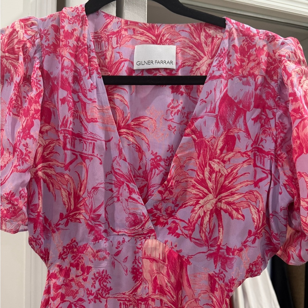 BARELY WORN Gilner Farrar Floral Maxi Dress, Size S
